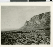 Photograph of Sandstone Ranch with a view of Wilson Ranch, Southern Nevada, circa early 1900s