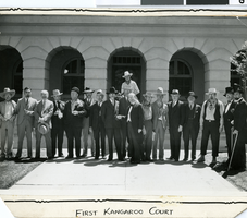 Photograph of a Kangaroo court assembly, Las Vegas, mid 1900s