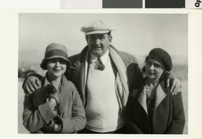 Photograph of Alta Ham and female movie director, Las Vegas, 1929