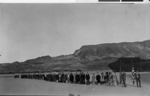 Photograph of prayer dedication at Boulder Dam, Washington, 1929