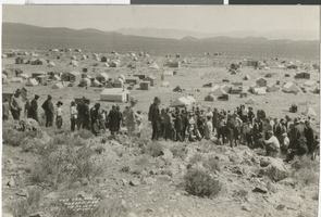 Photograph of the new strike, Weepah, Nevada, circa early 1900s