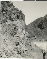 Photograph of Hoover Dam construction, circa early 1930s