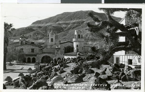 Postcard of Scotty's Castle, Death Valley, California, circa 1930s