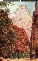 Postcard of Zion National Park, Utah, circa 1930s to 1950s