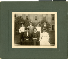 Photograph of people on a trip to Denver, Colorado, circa late  1800s to early 1900s