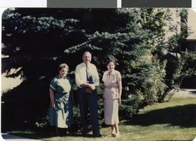 Slide of Maurine Wilson and friends in Murray, Utah, 1951