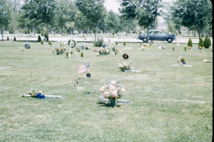 Slide of a cemetery, 1951