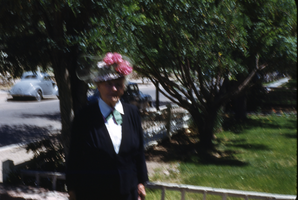 Slide of a woman, circa 1950