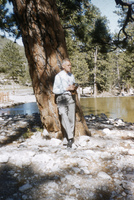 Slide of Reverend Stockton at Mount Charleston, Nevada, 1955