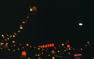 Slide of Fremont Street at night, Las Vegas, December 1955