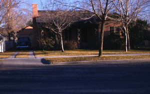 Slide of unidentified house, circa 1950s