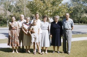 Slide of group of people, 1955