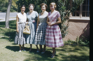 Slide of Maurine Wilson and others, circa 1950s