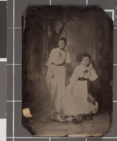 Photograph of two young women, circa mid to late 1800s