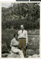 Photograph of Fleming Ballew Hubbard and Ida Conklin Hubbard in Canon City, Colorado, circa early 1900s