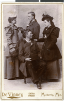 Photograph of Ida Conklin Hubbard and others, circa late 1800s to early 1900s