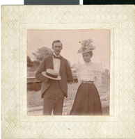 Photograph of Fleming and Ida Hubbard, circa late 1800s to early 1900s