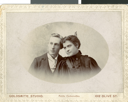 Photograph of Fleming Ballew Hubbard and Ida Conklin Hubbard, circa late 1800s to early 1900s