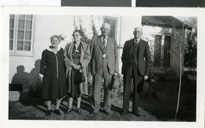 Photograph of Maurine and Fred Wilson's parents, circa 1920s to 1940s