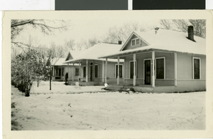 Photograph of the Honrath and Wilson houses in Las Vegas, circa 1920s