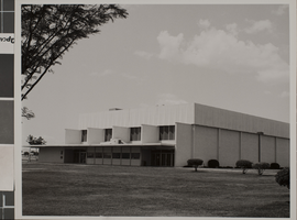 Photograph of the old gymnasium, University of Nevada, Las Vegas, circa 1980s