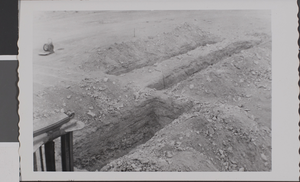 Photograph of Maude Frazier Hall construction, Nevada Southern University, circa 1957