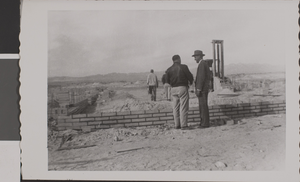 Photograph of Maude Frazier Hall construction, Nevada Southern University, circa 1957