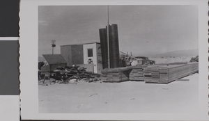 Photograph of Maude Frazier Hall construction, Nevada Southern University, circa 1957