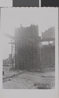 Photograph of Maude Frazier Hall construction, Nevada Southern University, circa 1957