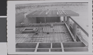 Photograph of Maude Frazier Hall construction, Nevada Southern University, circa 1957
