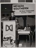 Photograph of first commencement ceremony, Nevada Southern University, 1964