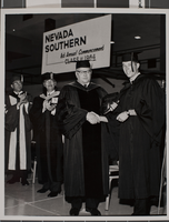 Photograph of first commencement ceremony, Nevada Southern University, 1964