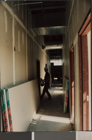 Photograph of a corridor under construction, University of Nevada, Las Vegas, circa 1991-1992