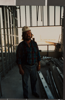 Photograph of a construction worker, University of Nevada, Las Vegas, circa 1991-1992