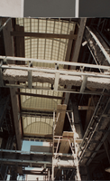 Photograph of a lobby roof under construction, University of Nevada, Las Vegas, circa 1991-1992
