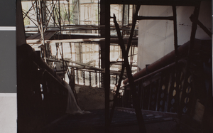 Photograph of the health sciences building lobby under construction, University of Nevada, Las Vegas, circa 1991-1992