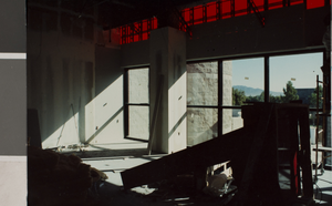 Photograph of the health sciences building under constructed, University of Nevada, Las Vegas, circa 1991-1992