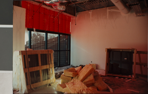 Photograph of ceiling construction, University of Nevada, Las Vegas, circa 1991-1992