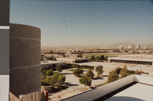Photograph of the UNLV campus from the Rod Lee Bigelow Health Sciences building roof, University of Nevada, Las Vegas, Las Vegas, October 4, 1991
