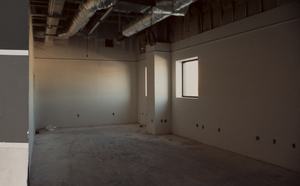Photograph of the Rod Lee Bigelow Health Sciences building interior, University of Nevada, Las Vegas, Las Vegas, October 4, 1991