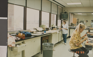 Photograph of students in a classroom, University of Nevada, Las Vegas, circa 1991-1992
