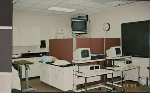 Photograph of a health science classroom, University of Nevada, Las Vegas, circa 1991-1992