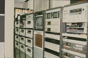 Photograph of computer equipment, University of Nevada, Las Vegas, circa 1991-1992