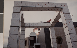 Photograph of completed Rob Lee Bigelow Health Sciences building, University of Nevada, Las Vegas, circa 1992