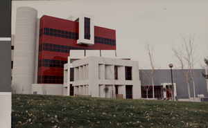 Photograph of completed Rob Lee Bigelow Health Sciences building, University of Nevada, Las Vegas, circa 1992