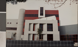 Photograph of completed Rob Lee Bigelow Health Sciences building, University of Nevada, Las Vegas, circa 1992