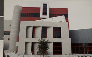 Photograph of completed Rob Lee Bigelow Health Sciences building, University of Nevada, Las Vegas, circa 1992