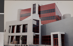 Photograph of completed Rob Lee Bigelow Health Sciences building, University of Nevada, Las Vegas, circa 1992