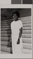 Photograph of a woman from track and field team, circa 1970s-1980s
