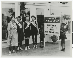 Photograph of Fanny's Dress Shop Helldorado participants, Las Vegas, circa 1930s